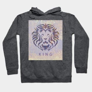 'KING' Lion Head - Purple Hoodie